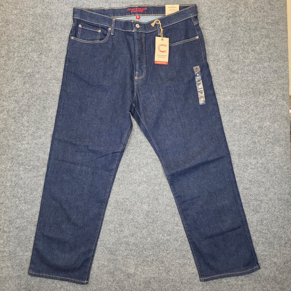 Lucky Brand Jeans Mens 40x32 Blue 363 Vintage Straight Leg Selvedge Denim NWT